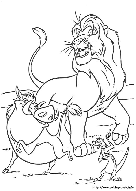 The Lion King coloring picture